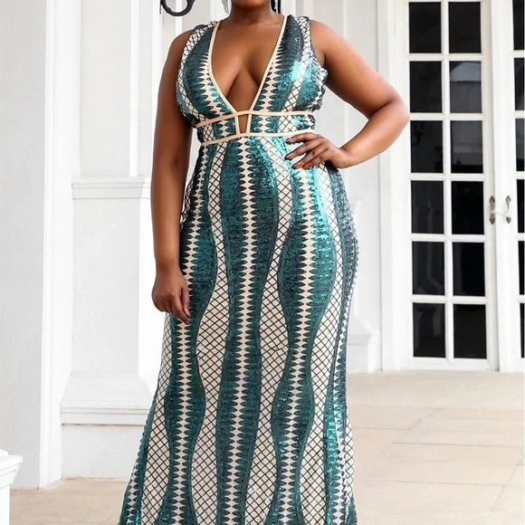 red off the shoulder prom dress mermaid Sheer-Waist Long Mermaid Prom Dress with Ruffles Light Blue / 4
